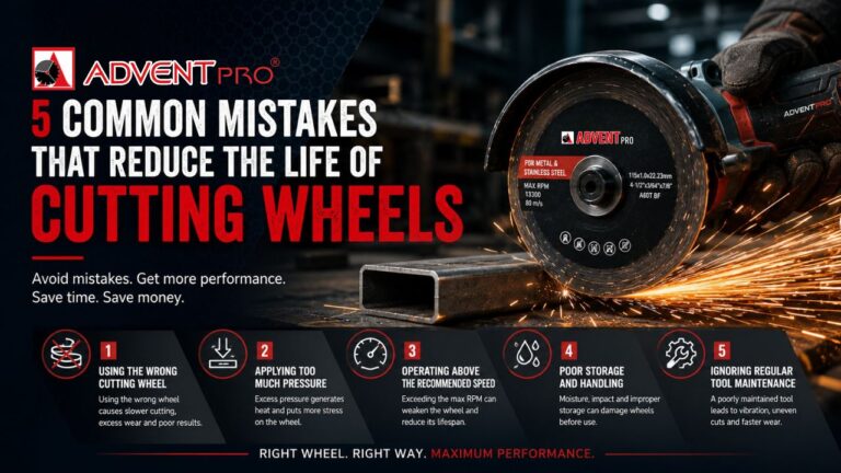 5 Common Mistakes That Reduce the Life of Cutting Wheels (And How to Avoid Them)