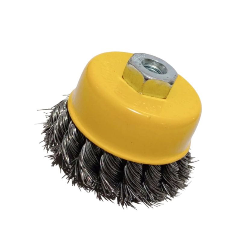 ADVENTPRO Size 3 Twisted Wire Cup Brush - Heavy Duty Cleaning & Rust Removal - Image 2