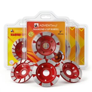 Advent Pro 3 Inch Diamond Cup Wheel (Segmented / Rim / Turbo)