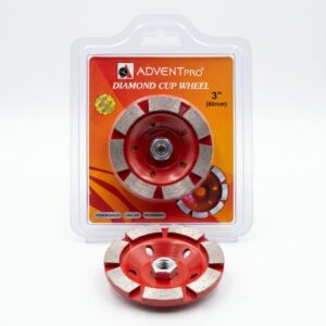 ADVENTPRO Red Diamond Cup Wheel - Heavy Duty Grinding for Concrete, Stone & Masonry
